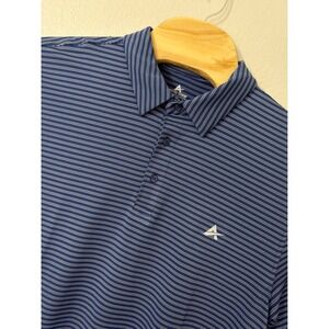 Arctic Cool Mens XL Midnight Navy Stripe HydroFreeze X Cooling Polo NWT FLAW